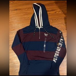Victoria’s Secret PINK bling rugby pullover - small